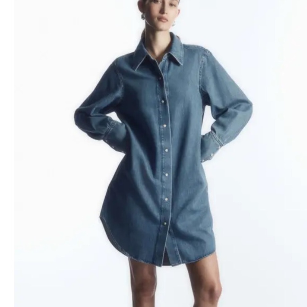 COS Oversized Blue Denim Dress
